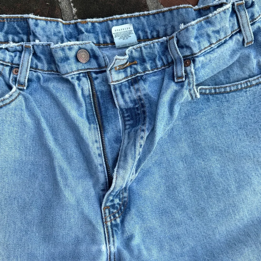 Levis "505" regular fit straight leg blue jeans size 36 X 30 - Picture 3 of 7
